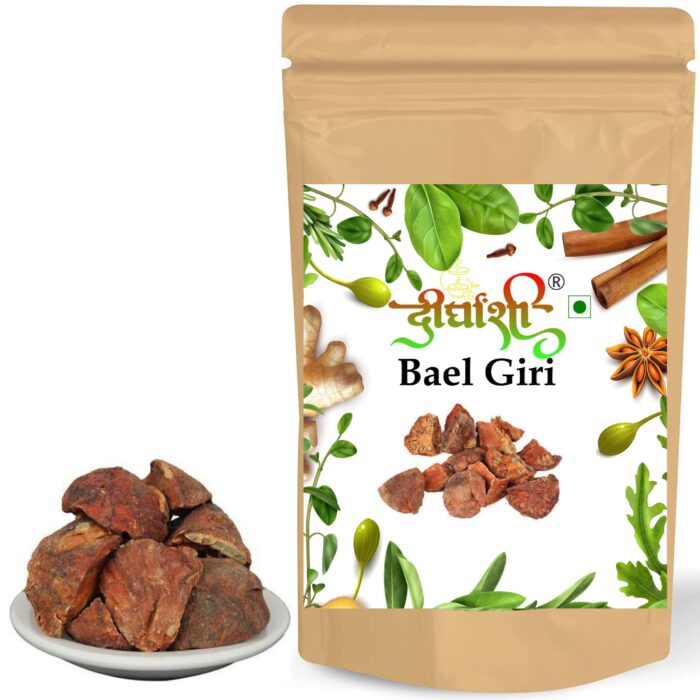 1-9-scaled-1.jpg Dirghaanshi Bilgiri-Belgiri-Bael Phal-Beal Fruit Dry-Aegle Marmelos-Wood Apple (Pack Of 100gm) - Image 1