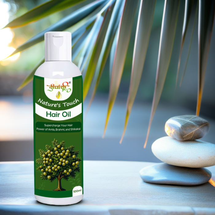 Dirghaanshi Nature's Touch Herbal Hair Oil | Brahmi, Bhringraj, Amla | For Hair Fall Control & Shine (100ml) - Image 4