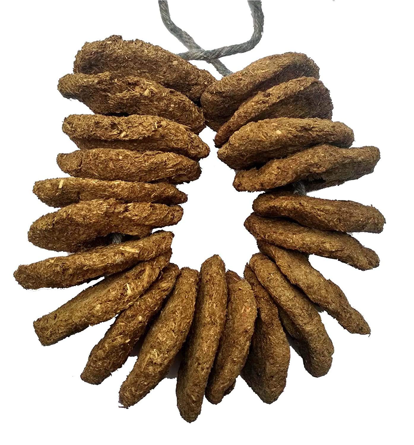 1-1.jpg Pure Dirghaanshi Cow Dung Cakes/Cow Dung Badkulla Mala for Holi/Gobar Badkulle/Holi Pooja Article Desi Cow Dung Cakes for Hawan, Pujan and Religious Purpose (Set of 21 PEC) ? Natural Herbal & Spiritual Product ? Natural Herbal & Spiritual Product - Image 1