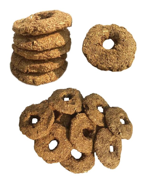 Pure Dirghaanshi Cow Dung Cakes/Cow Dung Badkulla Mala for Holi/Gobar Badkulle/Holi Pooja Article Desi Cow Dung Cakes for Hawan, Pujan and Religious Purpose (Set of 51 PEC) ? Natural Herbal & Spiritual Product ? Natural Herbal & Spiritual Product