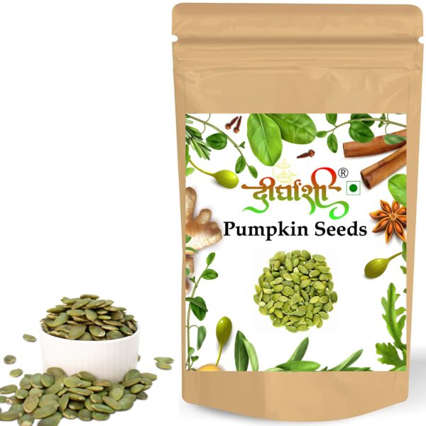 Pure Dirghaanshi Pumpkin Seeds Magaz Sitaphal For Vitamins , Fiber , Protein , Minirals , Anti Oxidents , Wight Loss (Pack of 250gm) ? Natural Herbal & Spiritual Product ? Natural Herbal & Spiritual Product