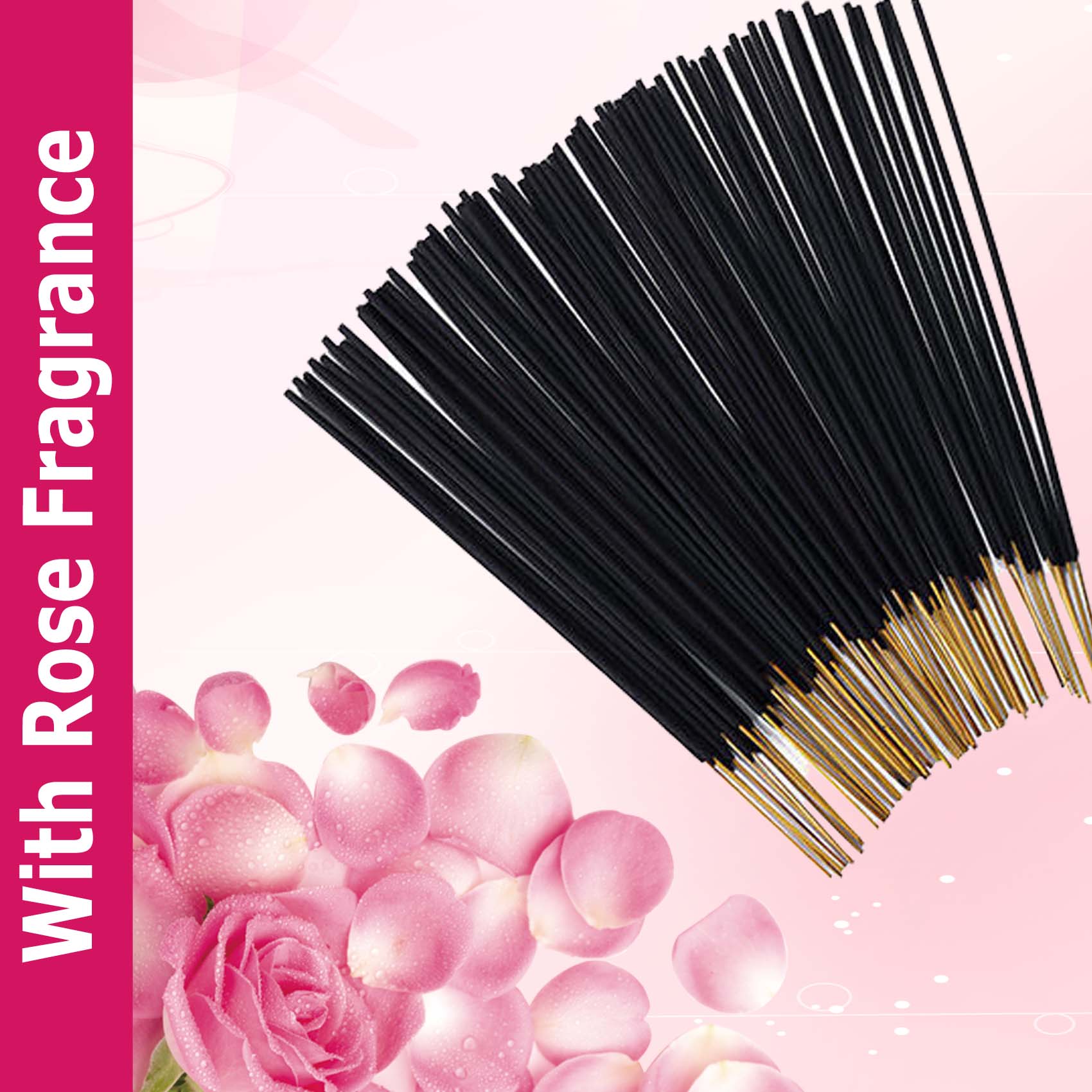 web-rose2.jpg Pure Dirghaanshi Premium Quality Natural Incense Stick Agarbatti Used for Daily Pooja Gulab/Rose fragrance (Pack of 500 GM) ? Natural Herbal & Spiritual Product ? Natural Herbal & Spiritual Product - Image 1